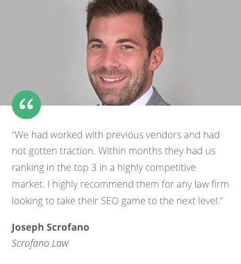 Criminal Defense Marketing Testimonial Scrofano Law